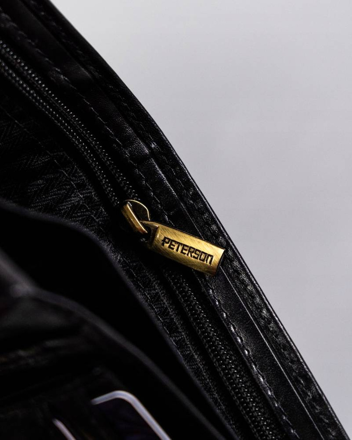 Leather wallet RFID PETERSON PTN 22301L-VT
