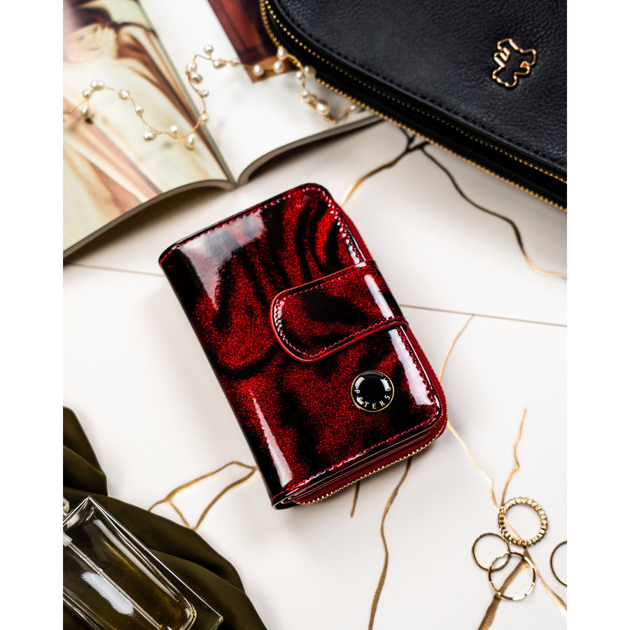 Leather and leatherette wallet RFID PETERSON PTN PS115-TDS