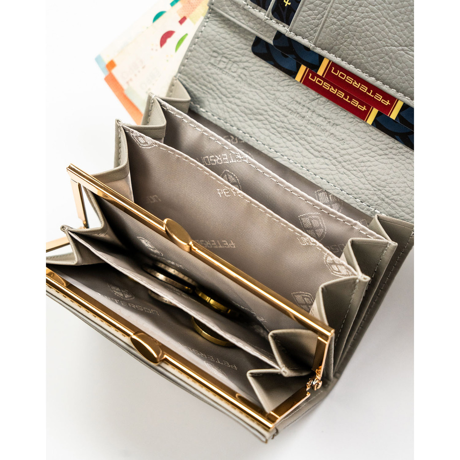 Leather wallet RFID PETERSON PTN PH30-LFL