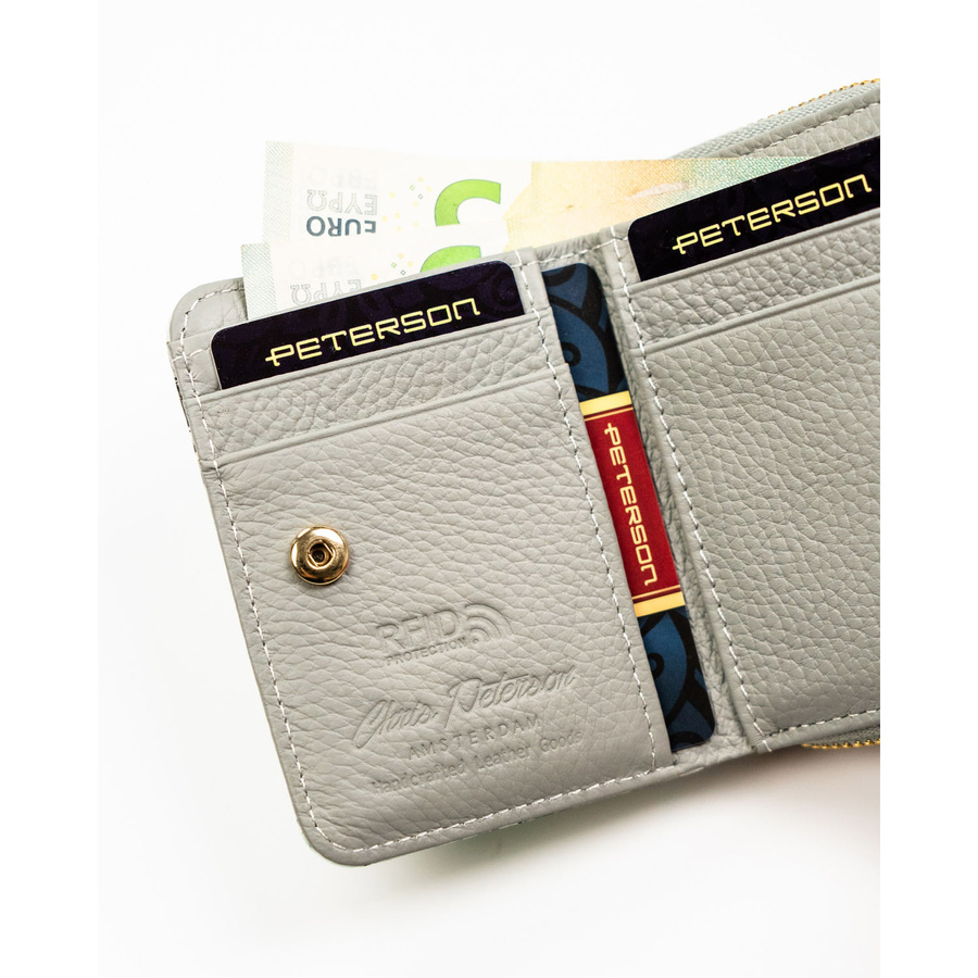 Leather wallet RFID PETERSON PTN PH33-LFL