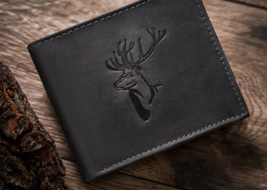 Leather wallet RFID ALWAYS WILD N992-CHM DEER