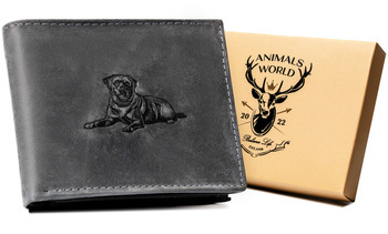 Leather wallet RFID ALWAYS WILD N992-CHM-DOG-2 