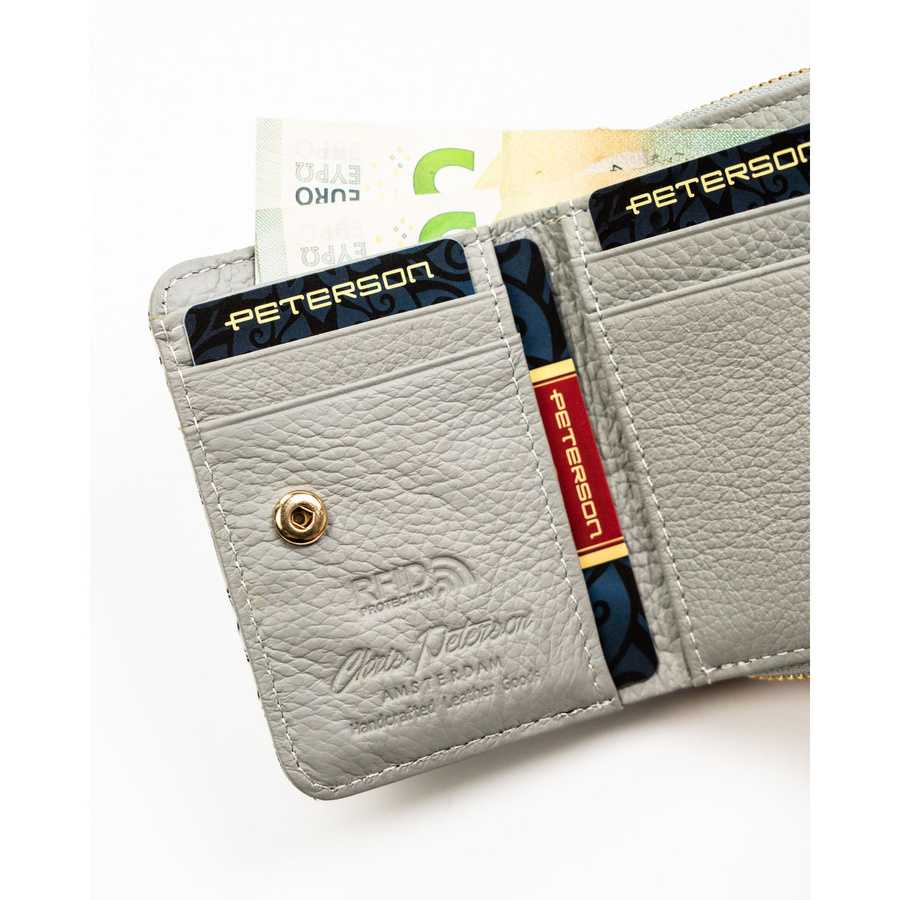 Leather wallet RFID PETERSON PTN PH33-LFL