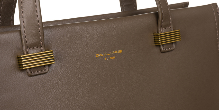 Leatherette shopper bag DAVID JONES 6882-2