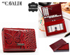 Leather & leatherette wallet RFID 4U CAVALDI PN30-BCF