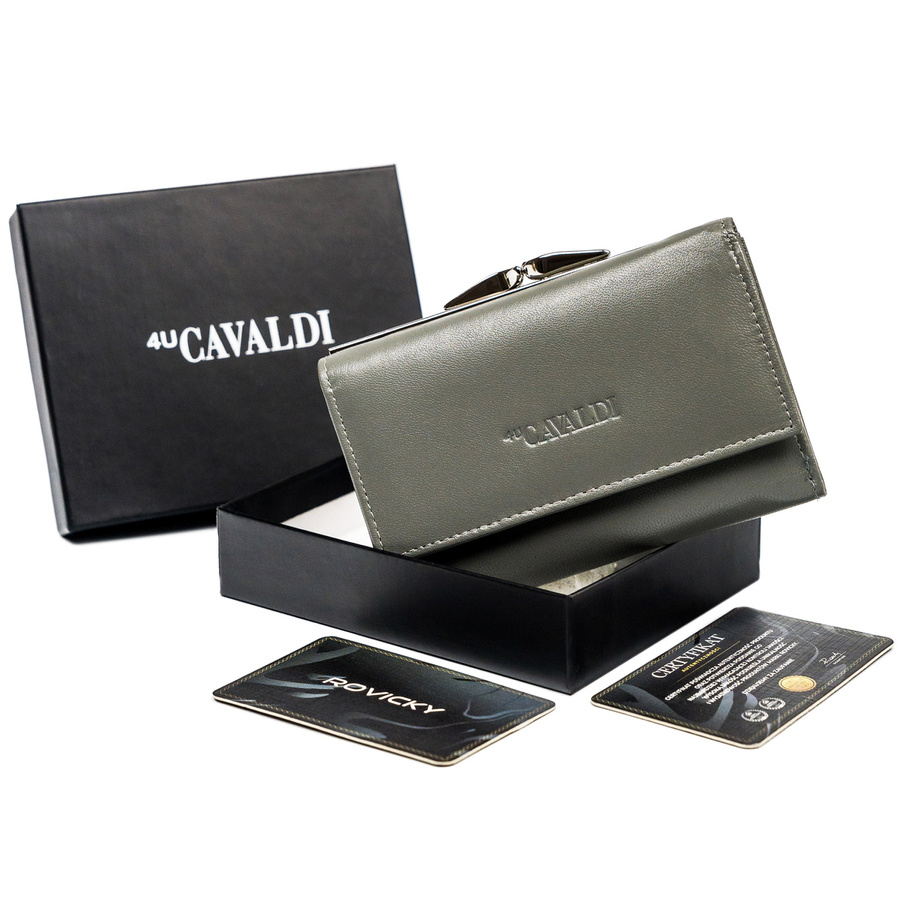 Leather wallet RFID 4U CAVALDI RD-18-GCL