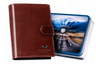 Leather wallet RFID PETERSON PTN 22307L-VT