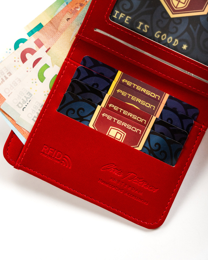 Leatherette wallet RFID PETERSON PTN 014-WEI