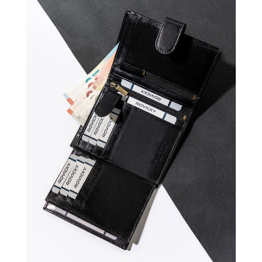 Leather wallet RFID ROVICKY N575L-RVT