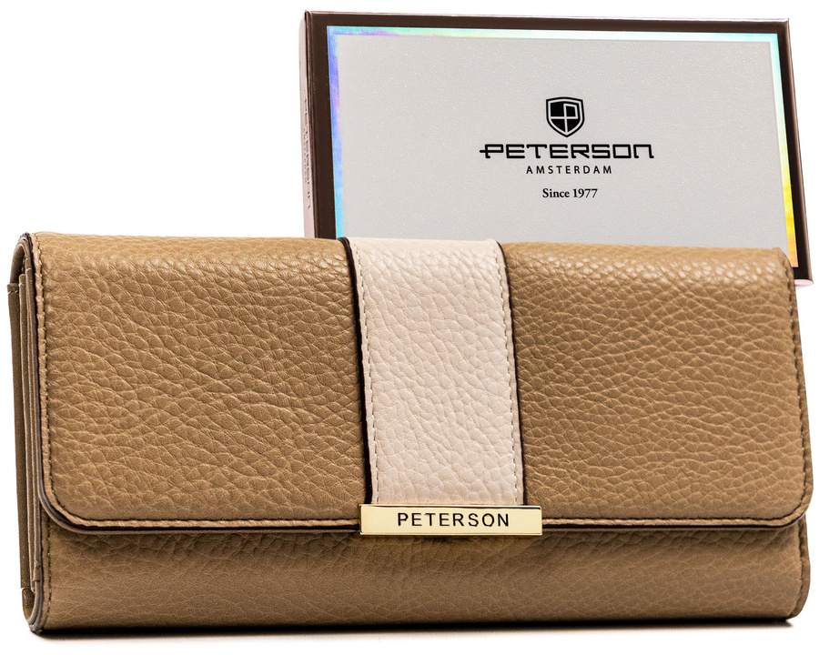Leatherette wallet RFID PETERSON PTN 006-DN