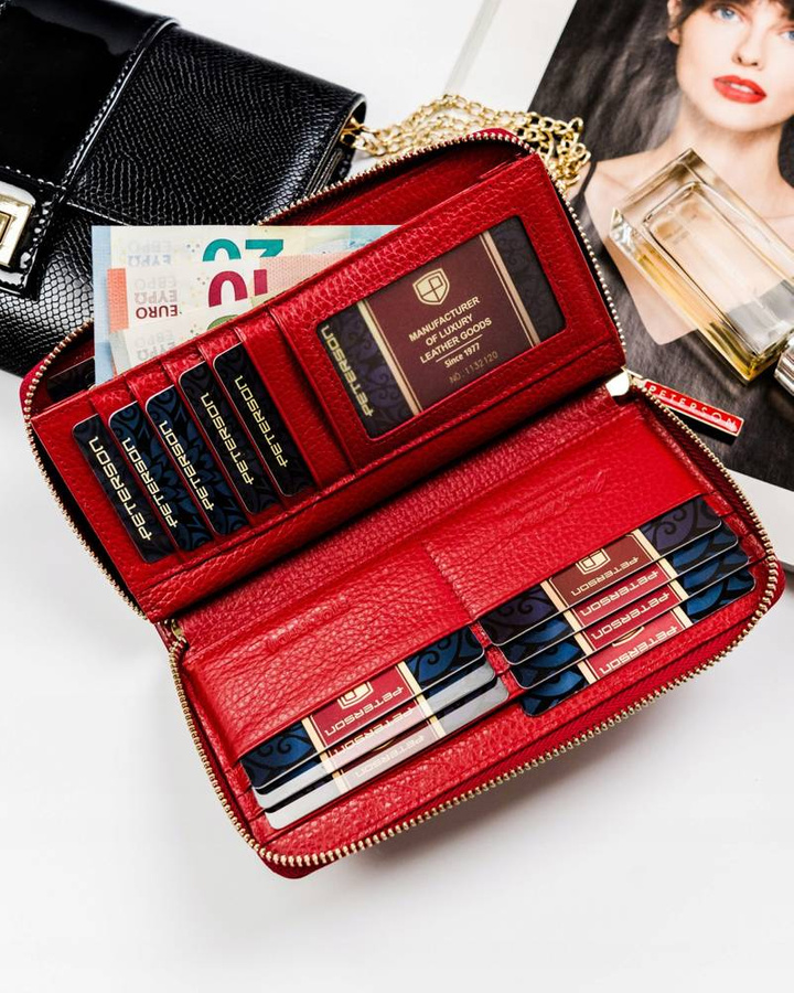 Leather women wallet PETERSON PTN PL-781