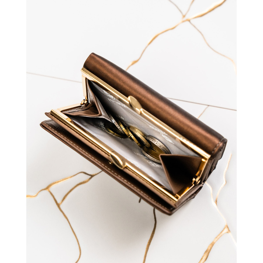 Leather and leatherette wallet RFID PETERSON PTN PS15-09-HNL