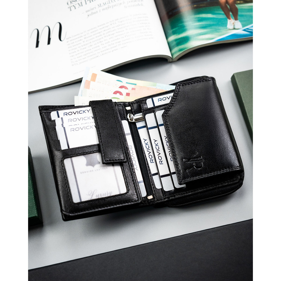 Leather wallet RFID ROVICKY 1509-GOAN