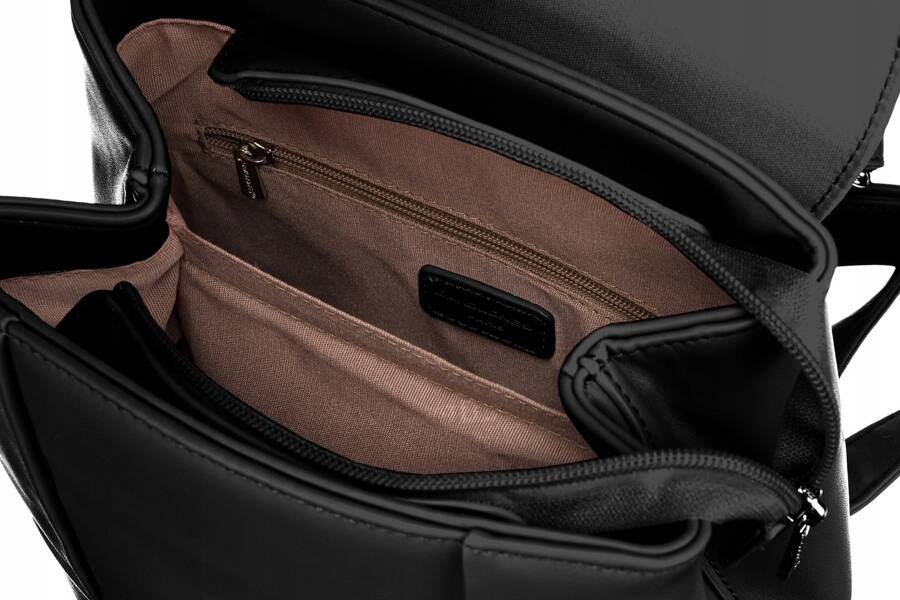 Leatherette bagpack DAVID JONES 6746-2