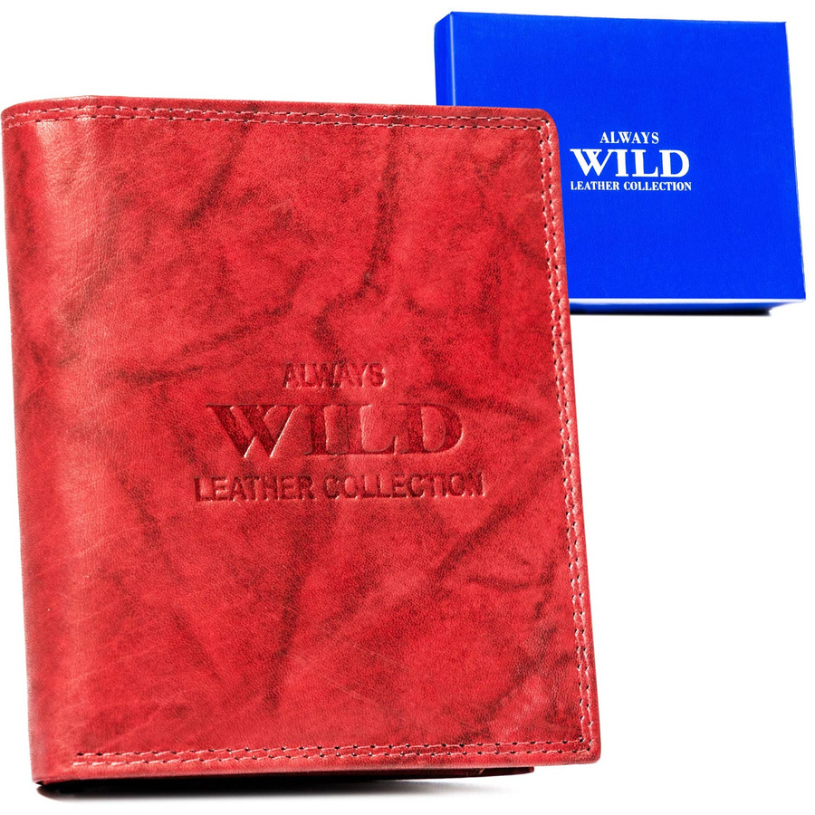 Leather wallet ALWAYS WILD AW-N890-MAL