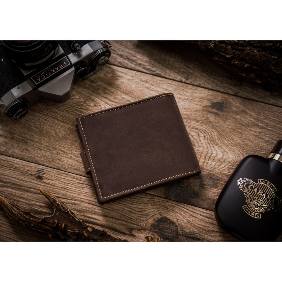 Leather wallet RFID N992L-CHM-DOG-1-BL
