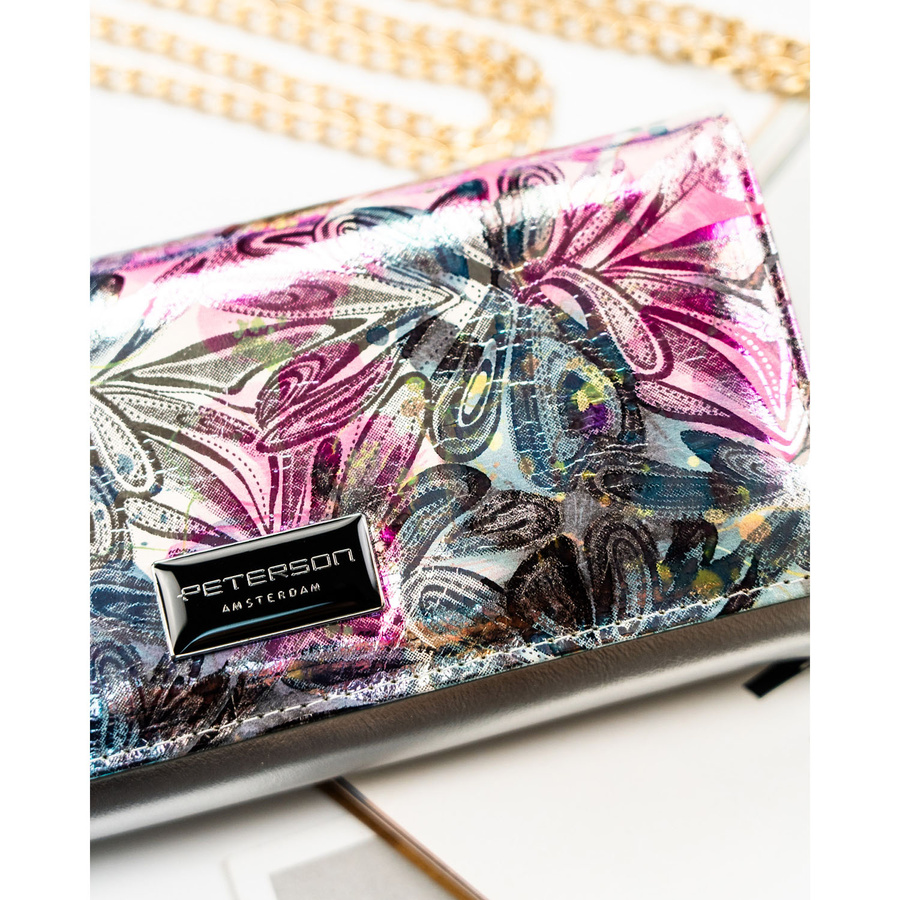Leather+leatherette wallet RFID PETERSON PTN PX27-1-NPK