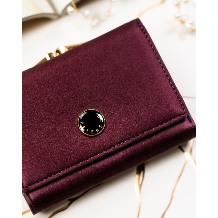 Leather and leatherette wallet RFID PETERSON PTN PS15-09-HNL