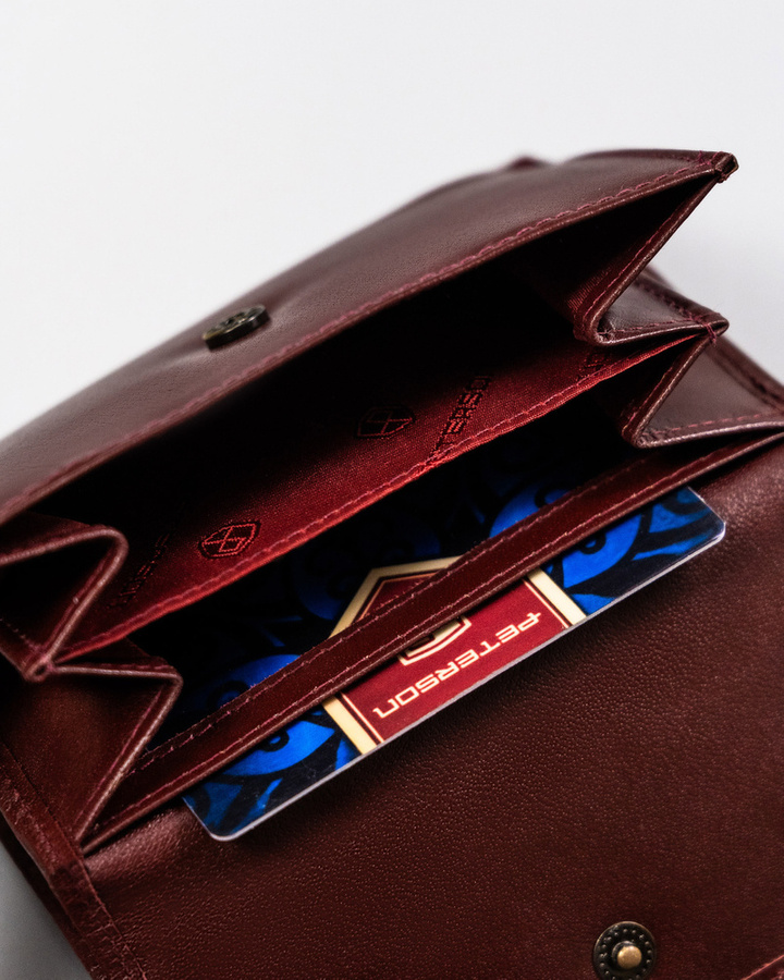 Leather's wallet RFID PETERSON PTN 70-BO