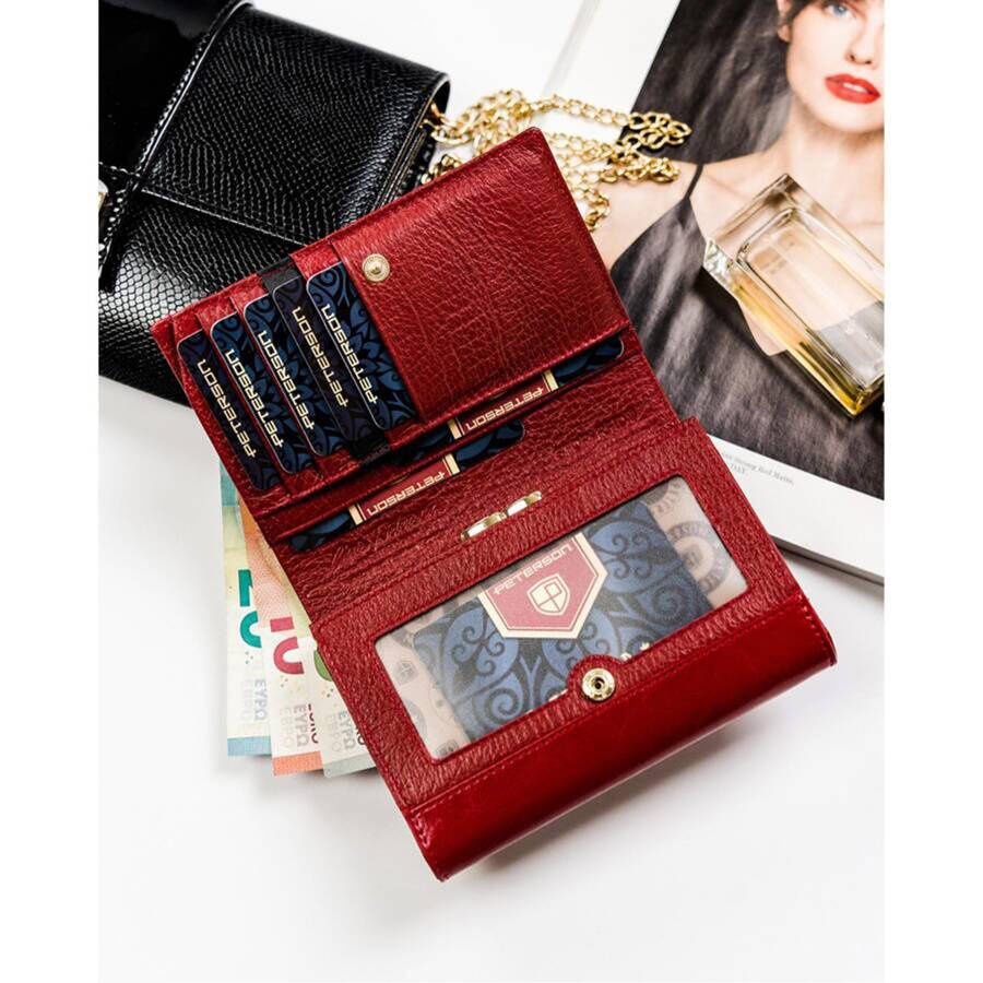 Leather women wallet PETERSON PTN PL-445