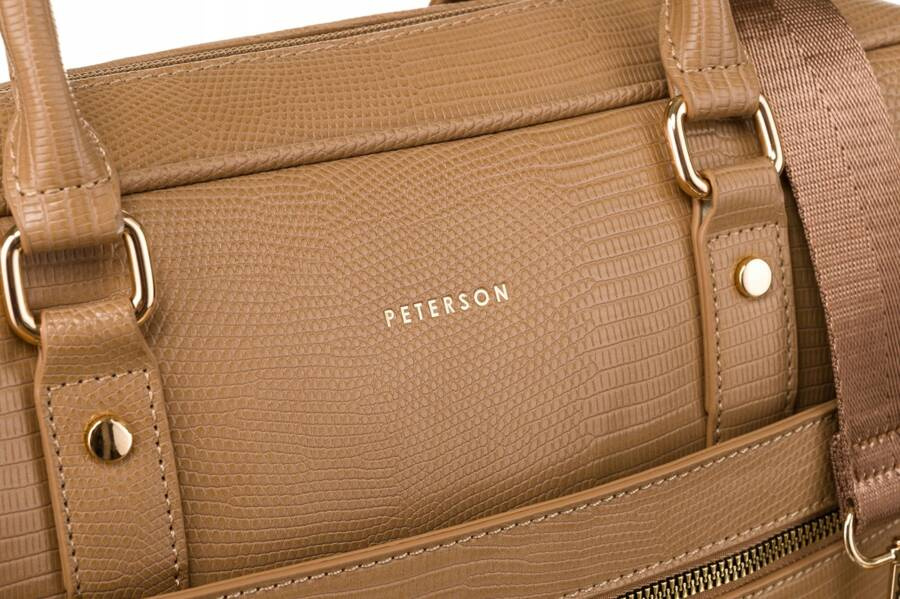 Leatherette laptop bag PETERSON PTN 1294