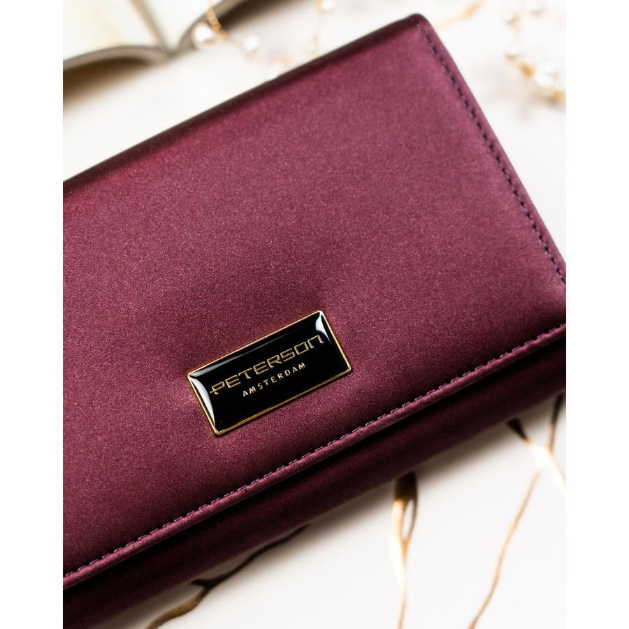 Leather and leatherette wallet RFID PETERSON PTN PS112-HNL