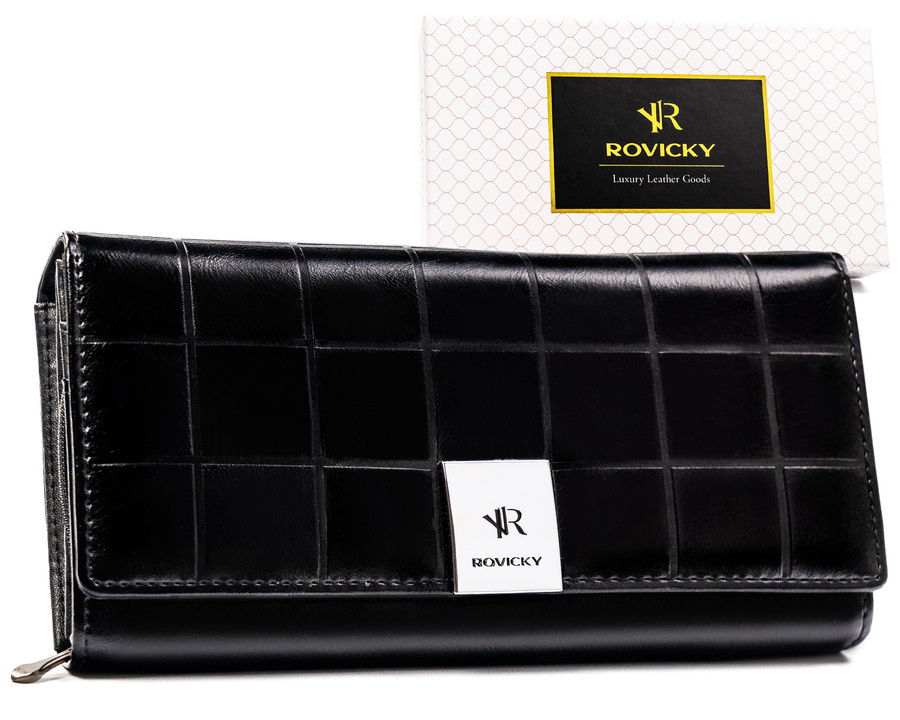 Leather & leatherette wallet ROVICKY RPX-20A