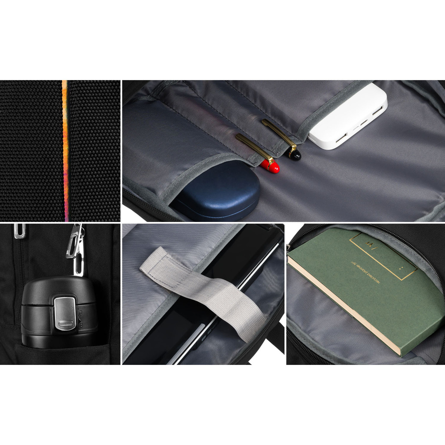 Nylon laptop bagpack PETERSON PTN 24400