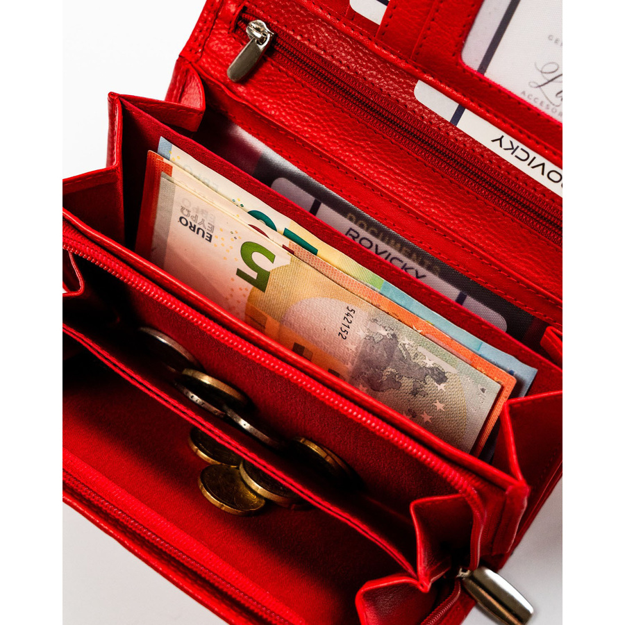 Leather wallet RFID ROVICKY R-D1520-NCD-BL