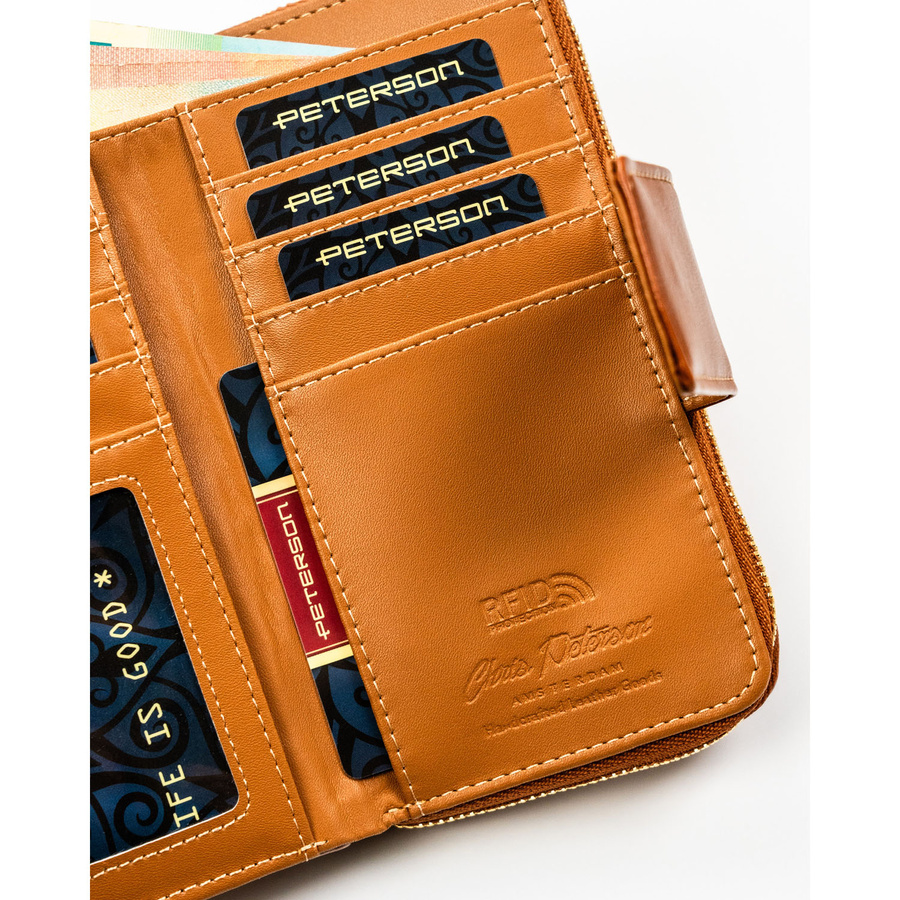 Leatherette wallet RFID PETERSON PTN 008-HF