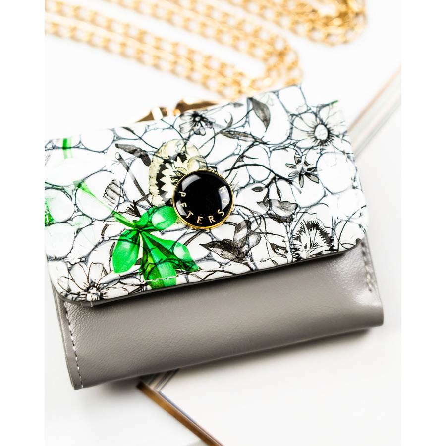 Leather wallet RFID PETERSON PTN PH32-LFL-7285 GR