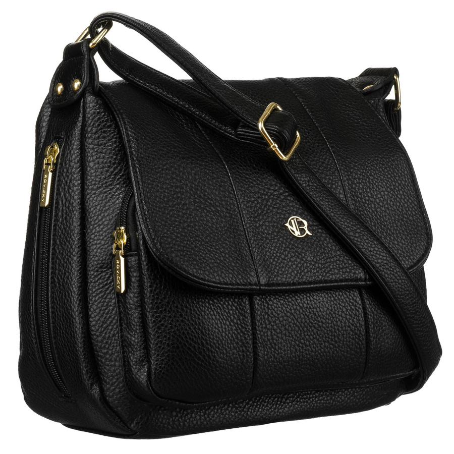 Čierna dámska kabelka na rameno