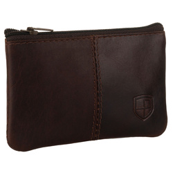 Skórzane etui na klucze w brązowym kolorze - Peterson