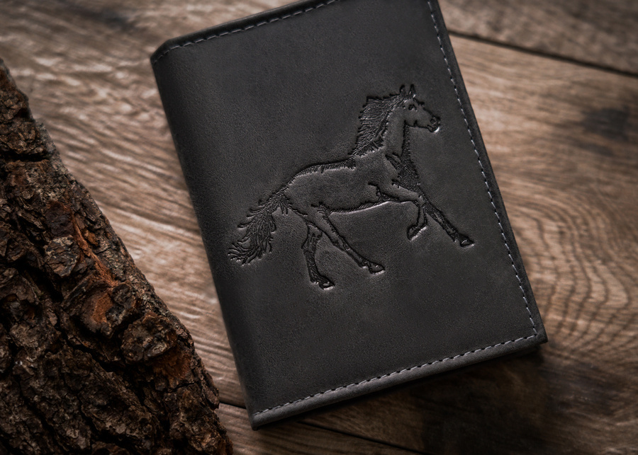 Leather wallet RFID ALWAYS WILD N4-CHM-HORSE