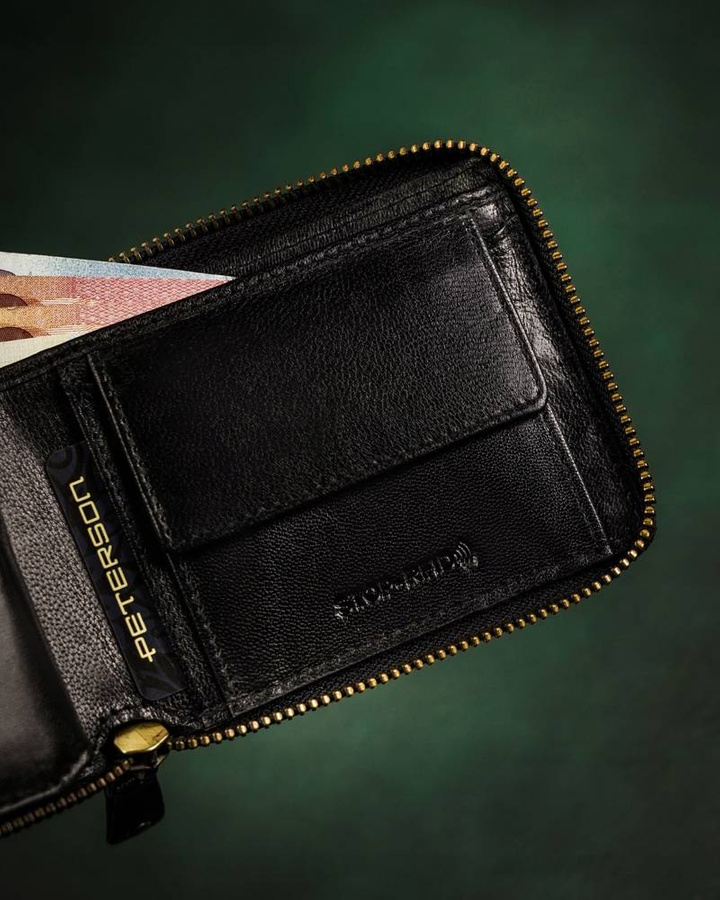 Leather wallet RFID PETERSON PTN 1564-CA