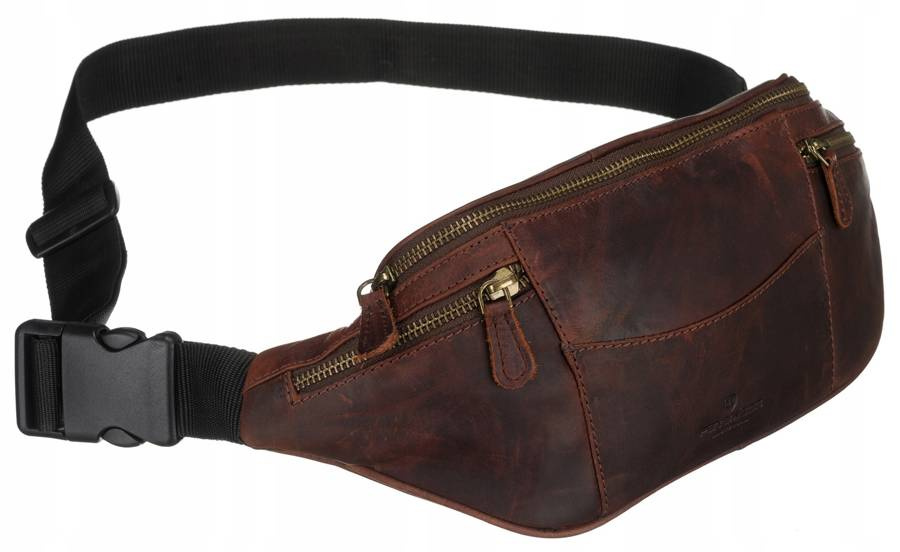 Leather bumbag PETERSON PTN 2507-OLH