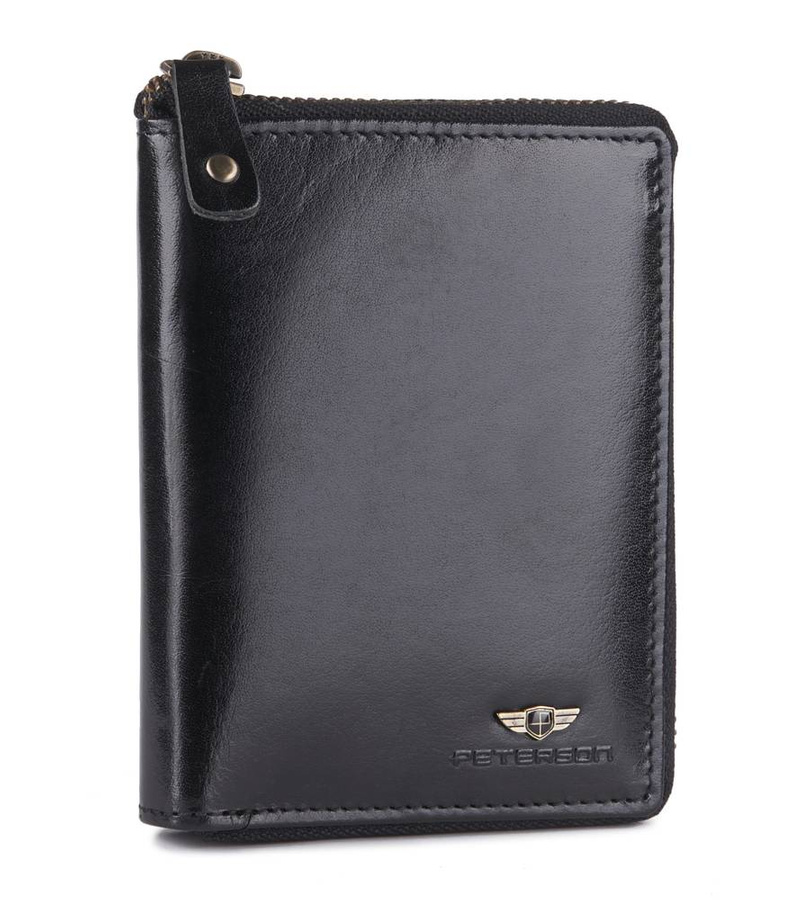 Leather men wallet PETERSON PTN 340 2-1-1