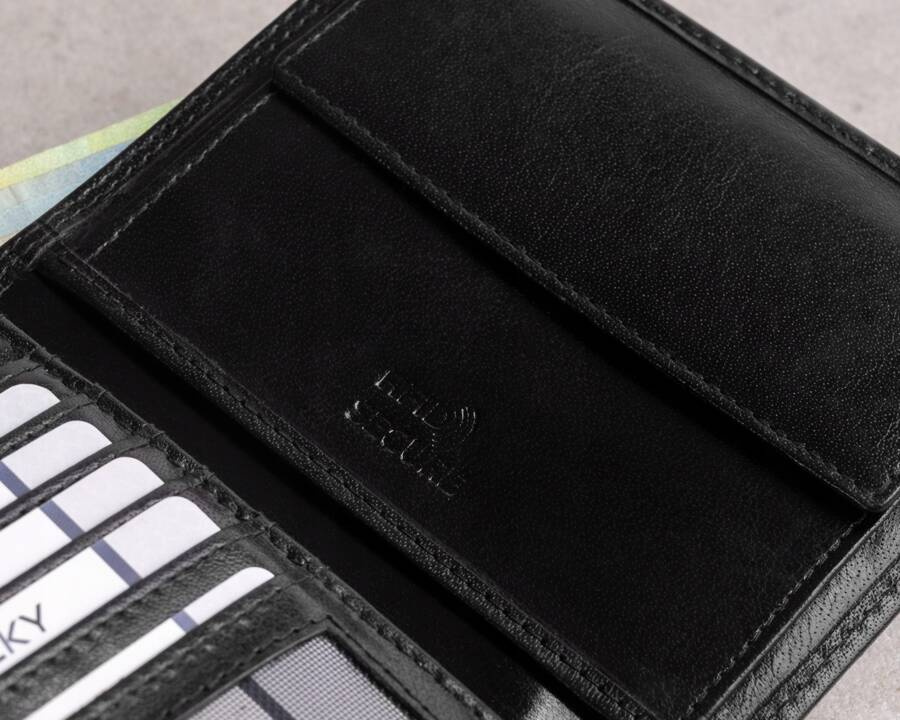 Leather wallet RFID ROVICKY PC-108-BAR