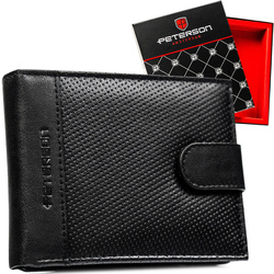 Leather wallet RFID PETERSON PTN N992L-DOT