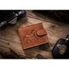 Leather wallet RFID N992L-CHM-HORSE-BL