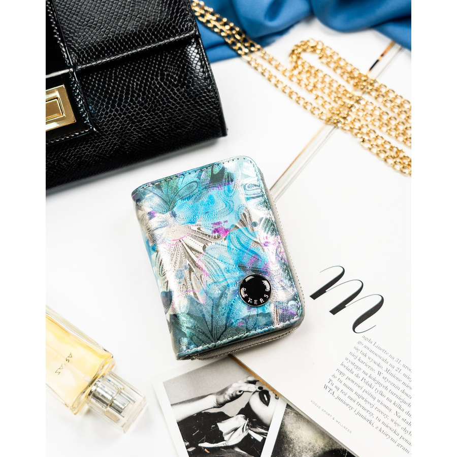 Leather+leatherette wallet RFID PETERSON PTN PX33-1-NPK