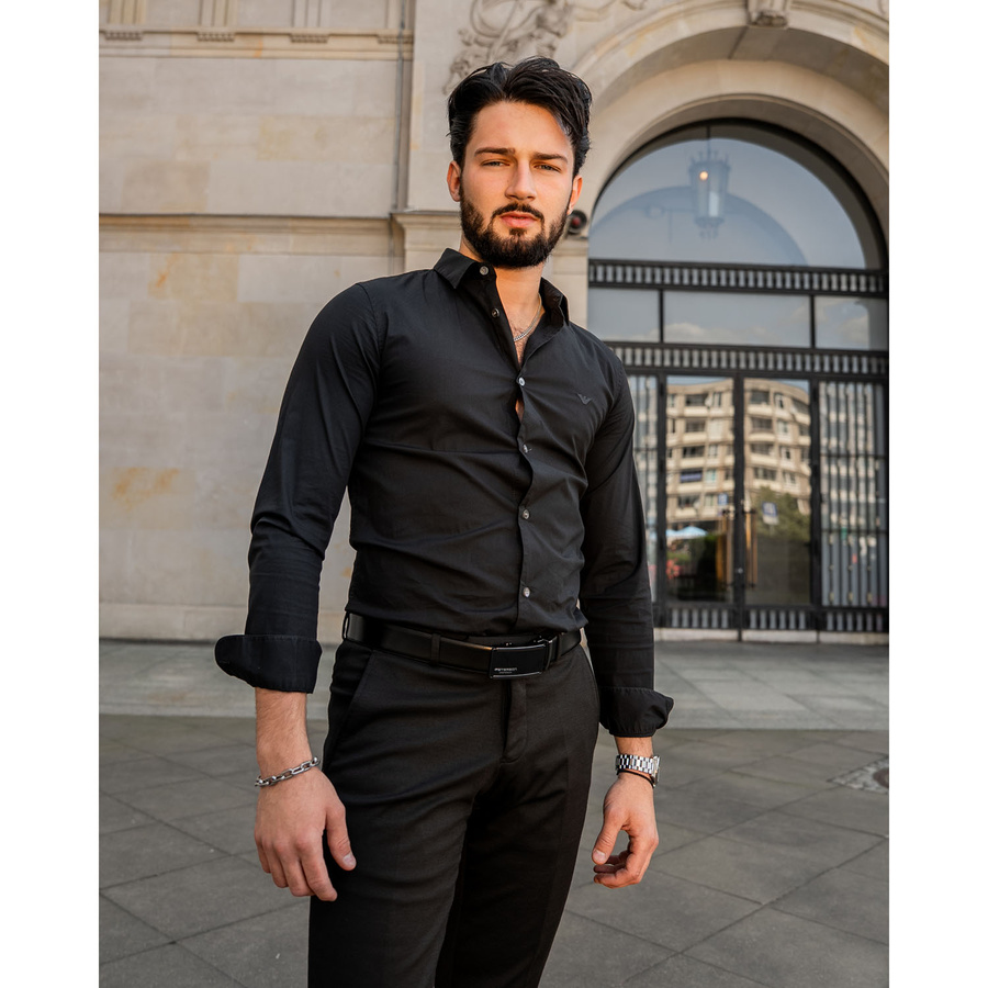 Leather belt PETERSON PTN A009