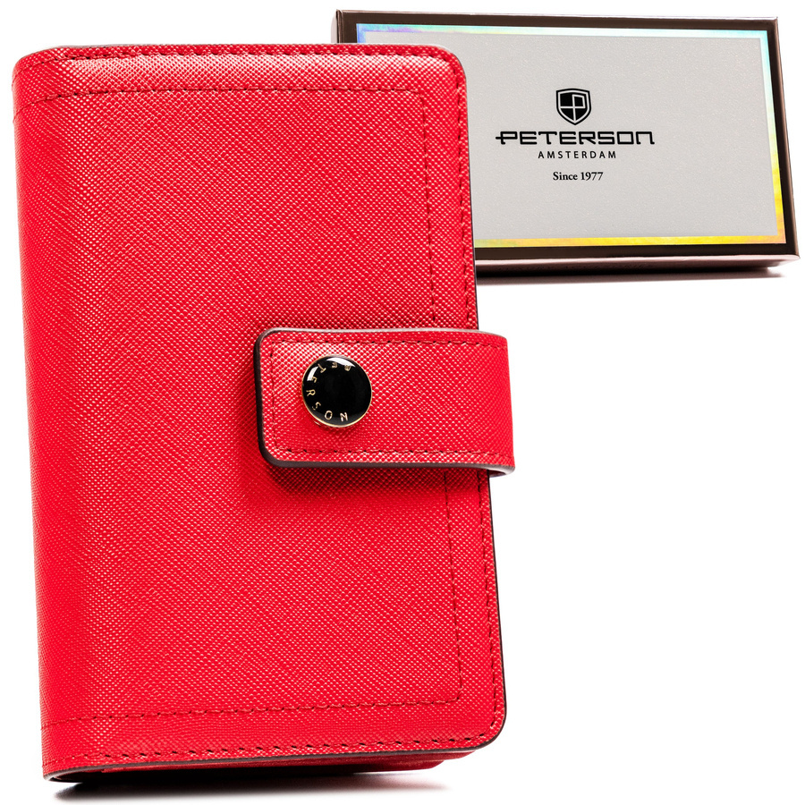 Leatherette wallet RFID PETERSON PTN 002-SAF