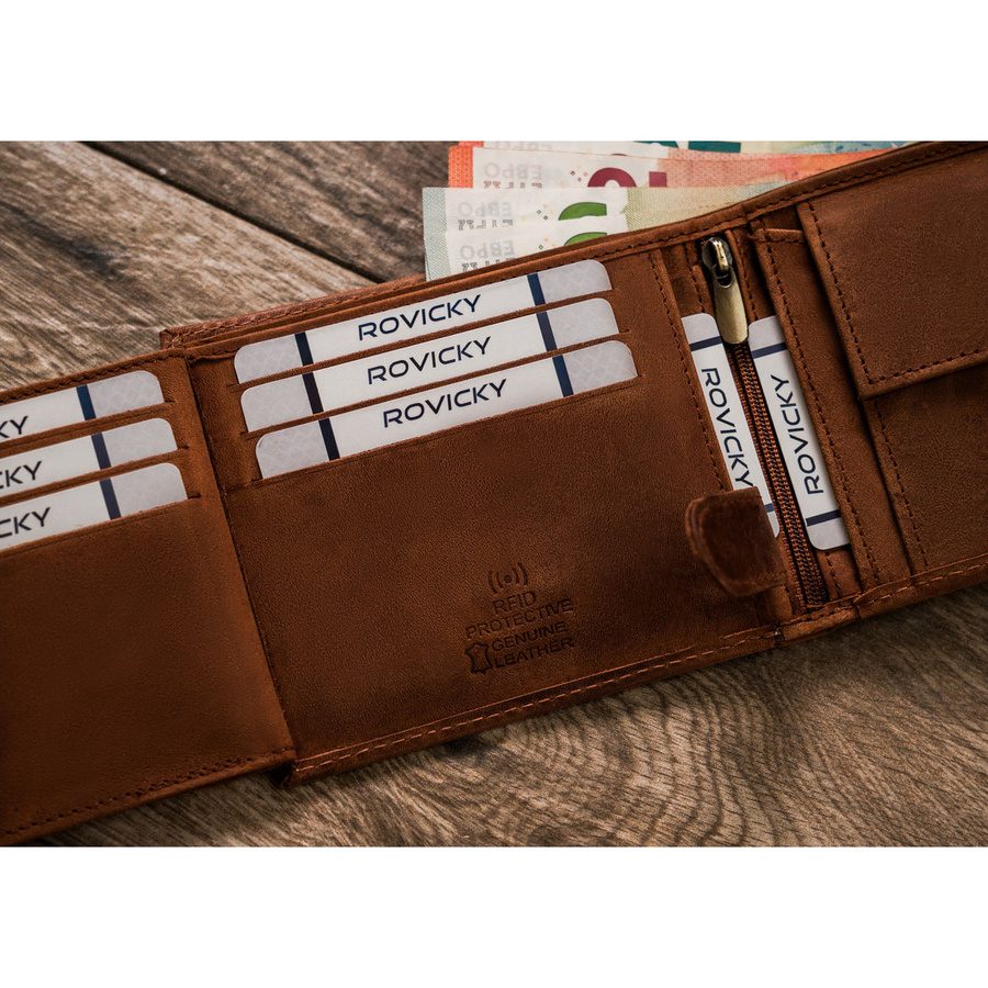 Leather wallet RFID ALWAYS WILD N992L-CHM-DOG-2