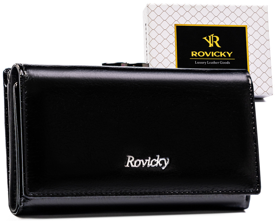 Leather & leatherette wallet RFID ROVICKY RPX-23-ML