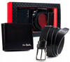 Leather's wallet and leather belt set PIERRE CARDIN ZM-PC