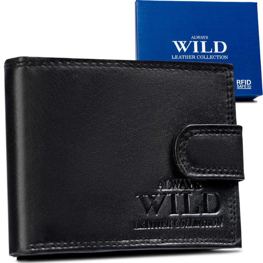 Leather wallet RFID ALWAYS WILD N0035L-CCD