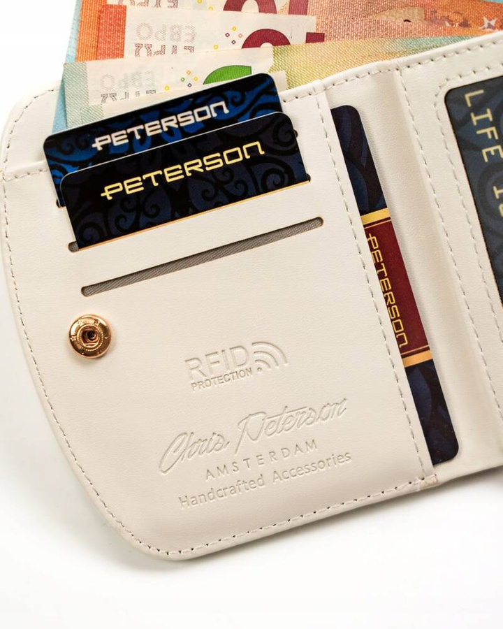 Leatherette wallet RFID PETERSON PTN 1830-F8