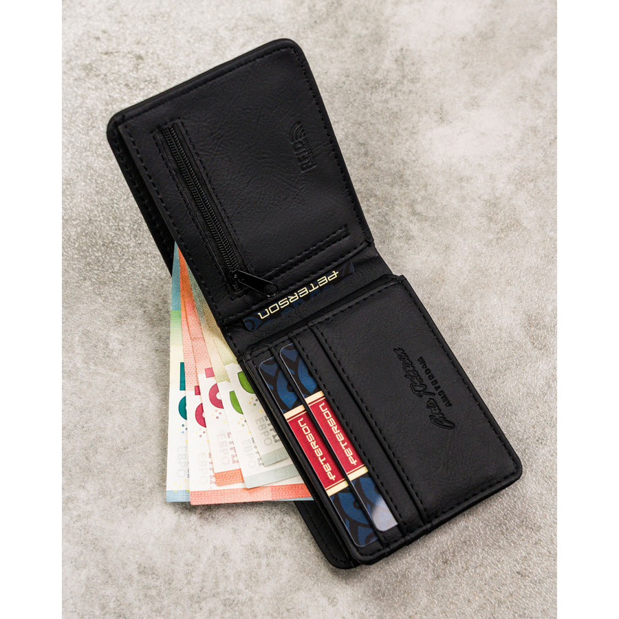 Leatherette wallet RFID PETERSON PTN EH-05Z