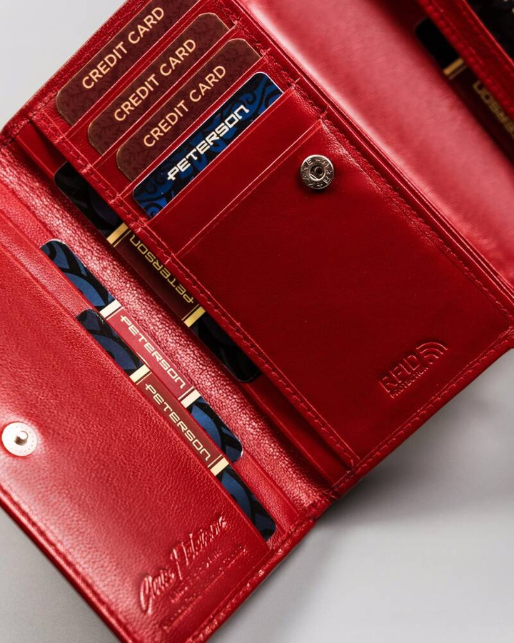 Leathyer's wallet RFID PETERSON PTN RD-22-GCL-Y
